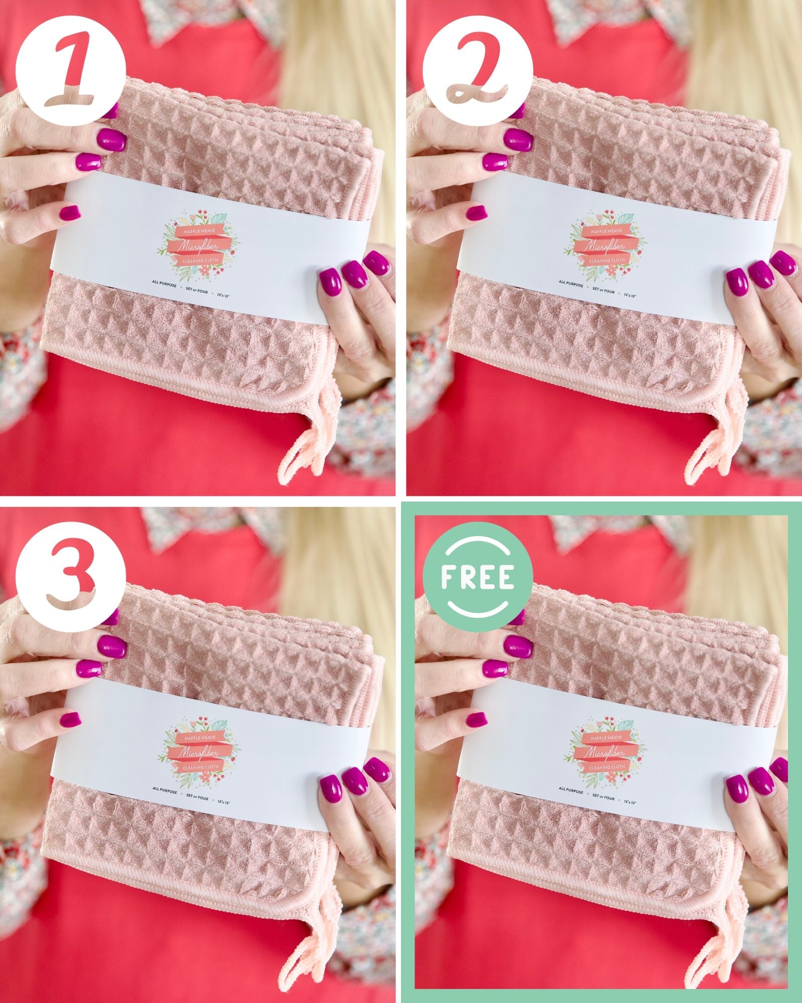 Microfiber Cleaning Cloths · 4 Pack - By Jillee Shop