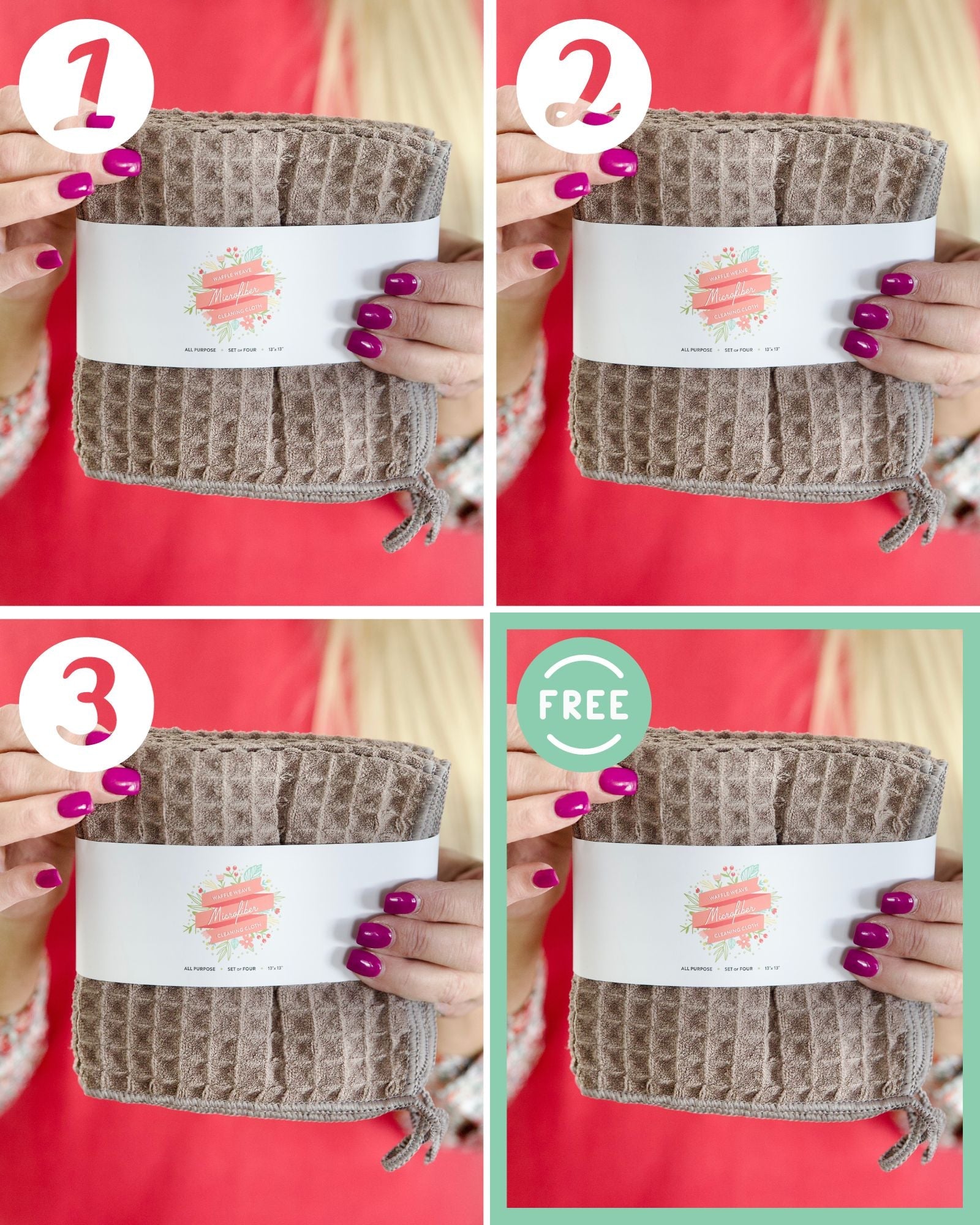Microfiber Cleaning Cloths · 4 Pack - By Jillee Shop