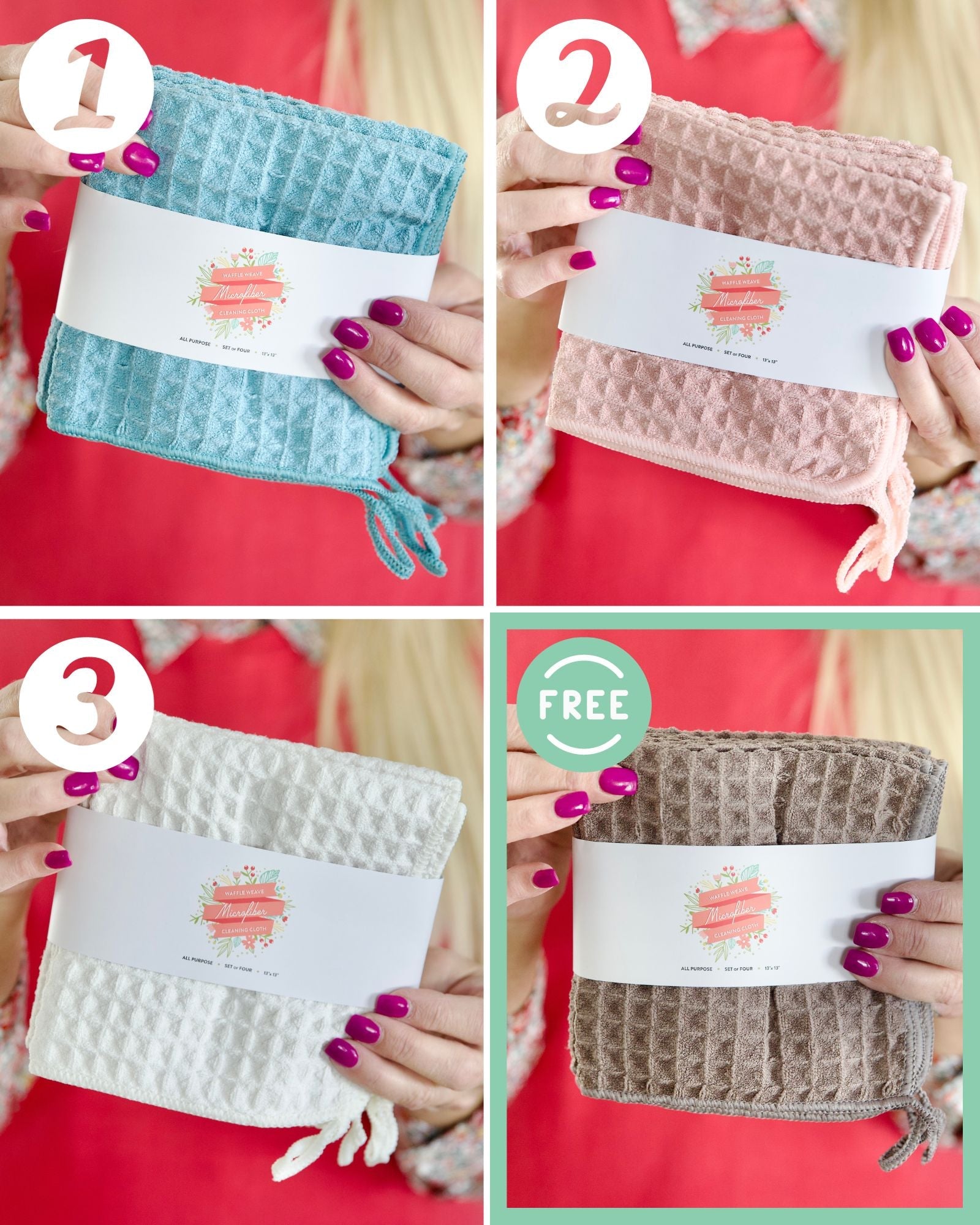 Microfiber Cleaning Cloths · 4 Pack - By Jillee Shop